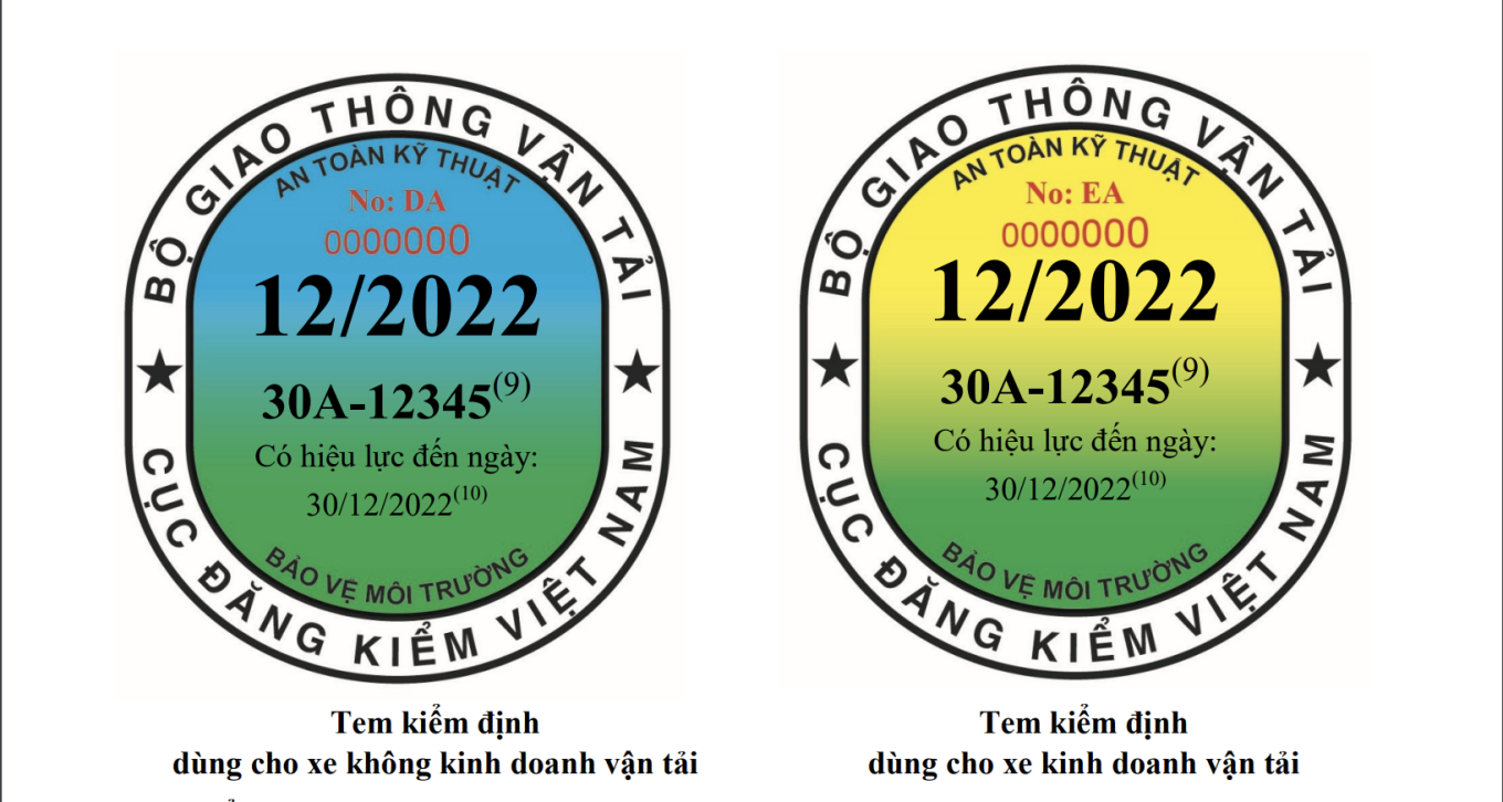 Tem đăng kiểm mới 2024