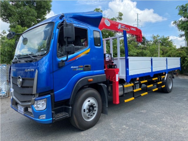 Xe tải cẩu Unic 5 tấn 5 khúc Foton Auman C160 7.75 tấn thùng 6,5 mét